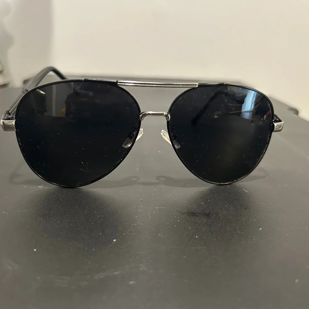 Popecc TR Classic Black Aviator Sunglasses